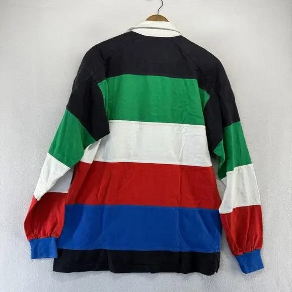 Vintage Six Nations Rugby Shirt Men's Large Colorful Ireland Wales Shield Y2k - Picture 7 of 8